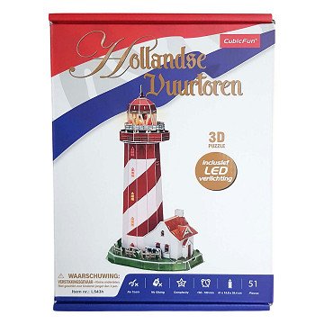 Cubic Fun 3D Puzzle Leuchtturm LED, 51.