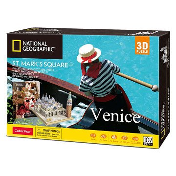 Kubisches lustiges 3D-Puzzle National Geographic Markusplatz