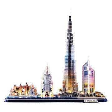 Cubic Fun 3D Puzzle City Line Dubai with LED Lighting