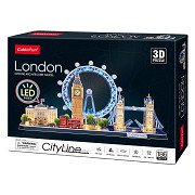 Cubic Fun 3D Puzzle City Line London LED, 107pcs.