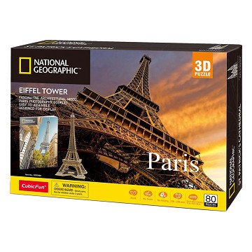 Cubic Fun 3D Puzzle National Geographic Eiffel Tower