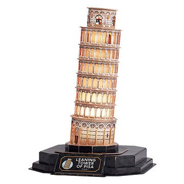 Cubic Fun 3D Puzzle Tower of Pisa with LED Lighting