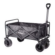 Outdoor Faltbarer Bolderwagen Schwarz