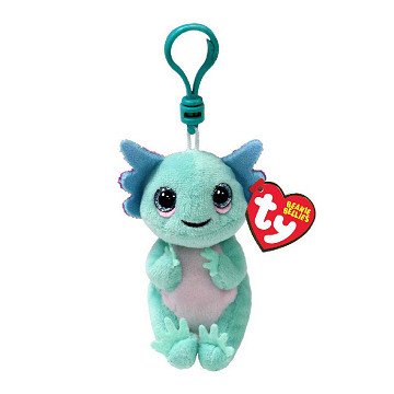 Ty Beanie Bellies Clip Alex Axolotl, 10cm