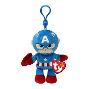 Ty Beanie Boo Sleutelhanger - Marvel Captain America