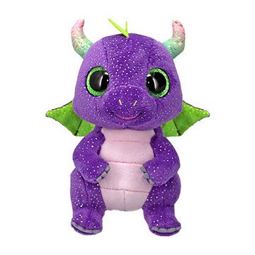 Ty Beanie Boo Daphne Lila Dino, 15 cm