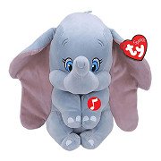 Ty Beanie Buddy Disney Dombo Knuffel met Geluid, 24cm 