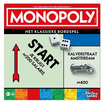 Monopoly, das klassische Brettspiel für 2–6 Spieler