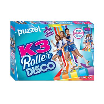 K3 Puzzel Roller Disco met Poster