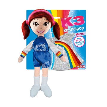 K3 Knuffelpop met Jurkje - Hanne