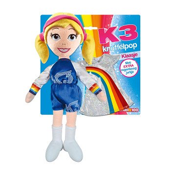 K3 Knuffelpop met Jurkje - Klaasje