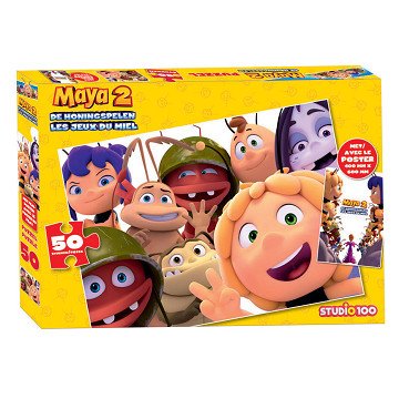 Maya the Bee Puzzle with Poster, 50 pcs.
