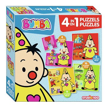 Bumba Puzzel, 4in1