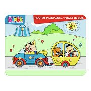 Bumba Houten Puzzel Auto