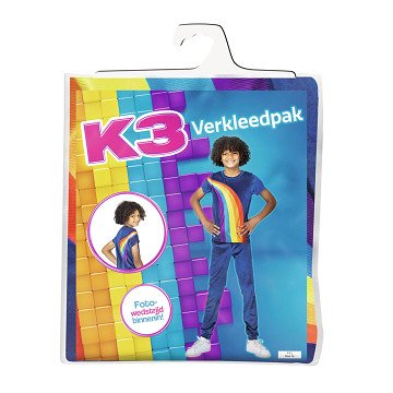 K3 Regenbogenkostüm - 3-5 Jahre