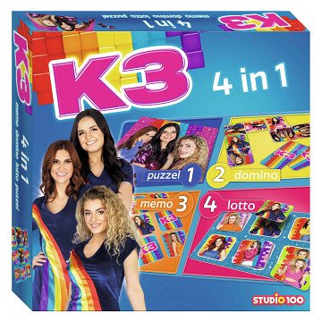 K3 4-in-1-Spielebox