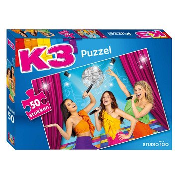 K3 Puzzle Alle Farben, 50 Teile.