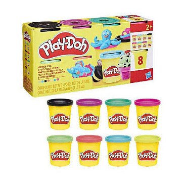 Play-Doh Vibrant - 8 Clay Pots
