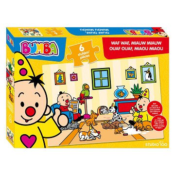 Bumba Puzzle Wuff Wuff Miau Miau - 6 Teile.