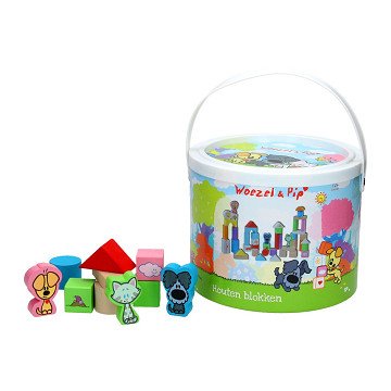 Woezel en Pip Blokkendoos, 50dlg.