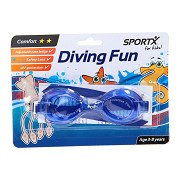 SportX Kids Swimming Goggles Comfort - Blue