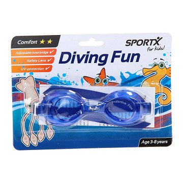 SportX Kids Swimming Goggles Comfort - Blue