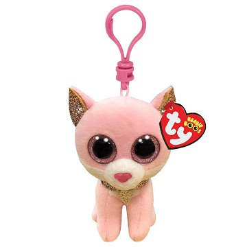 Ty Beanie Boo's Clip Fiona Rosa Katze, 7 cm