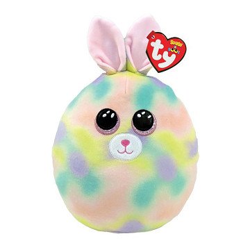 Ty Squish a Boo Furry Pastel Spring Rabbit, 20cm