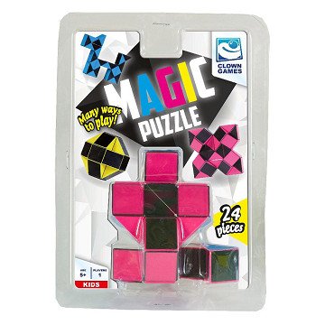 Clown Magic Puzzle 3D, 24 parts.