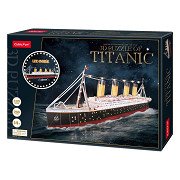 Cubic Fun 3D-Puzzle Titanic mit LED-Beleuchtung – 266 Teile.