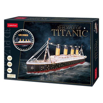 Cubic Fun 3D Puzzle Titanic with LED Lighting - 266 pcs.