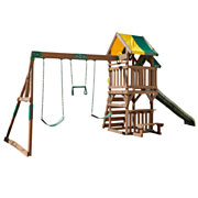 KidKraft Wooden Play Tower with Slide and Swings