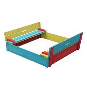 SwingKing Holzsandkasten Bunt - Sepp