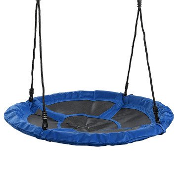 Swingking Nestschommel Blauw Canvas, 98cm