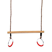 Swingking Trapeze Wood with Rings