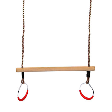 Swingking Trapeze Wood with Rings