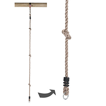Swingking Climbing Rope with 2 Rings, 190cm
