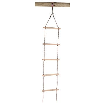 Swingking Touwladder met Houten Treden, 190cm