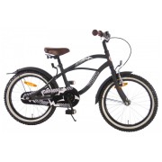 Volare Black Cruiser Bicycle - 18 inches - Black