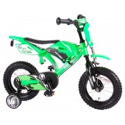 Volare Motorbike Bicycle - 12 inches - Green - 2 hand brakes