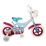 Disney Frozen 2 Fiets - 10 inch - Blauw/Paars - Doortrapper