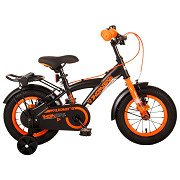 Volare Thombike Fahrrad – 12 Zoll – Schwarz Orange – Zwei Handbremsen