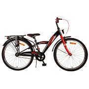 Volare Thombike Fahrrad - 24 Zoll - Schwarz Rot