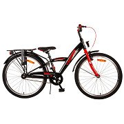 Volare Thombike Bicycle - 24 inches - Black Red