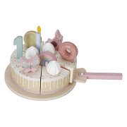 Little Dutch Geburtstagstorte aus Holz, rosa, FSC