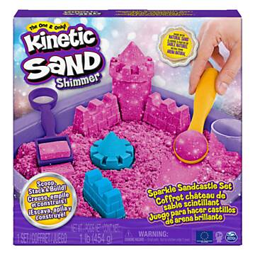 Kinetic Sand - Shimmer Zandkasteel Set Roze, 453gr.