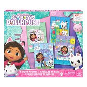 Gabby's Dollhouse - 4-pack: Wooden Puzzle