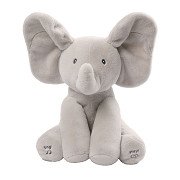 Gund Flappy der Elefant Plüschtier Grau mit Sound (Französisch), 30 cm
