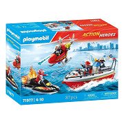 Playmobil Action Heroes Brandweer Reddingsteam met Onderwater Motor - 71977