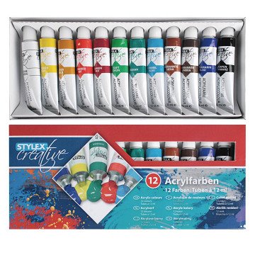 Acrylic paint, 12 pcs.